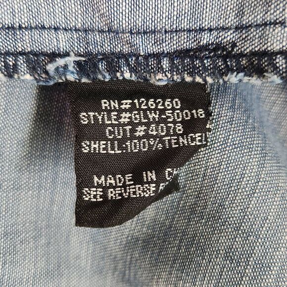 Velvet Heart Chambray Mini Shirt Dress Size Large Chambray Mini Dress - Picture 7 of 9